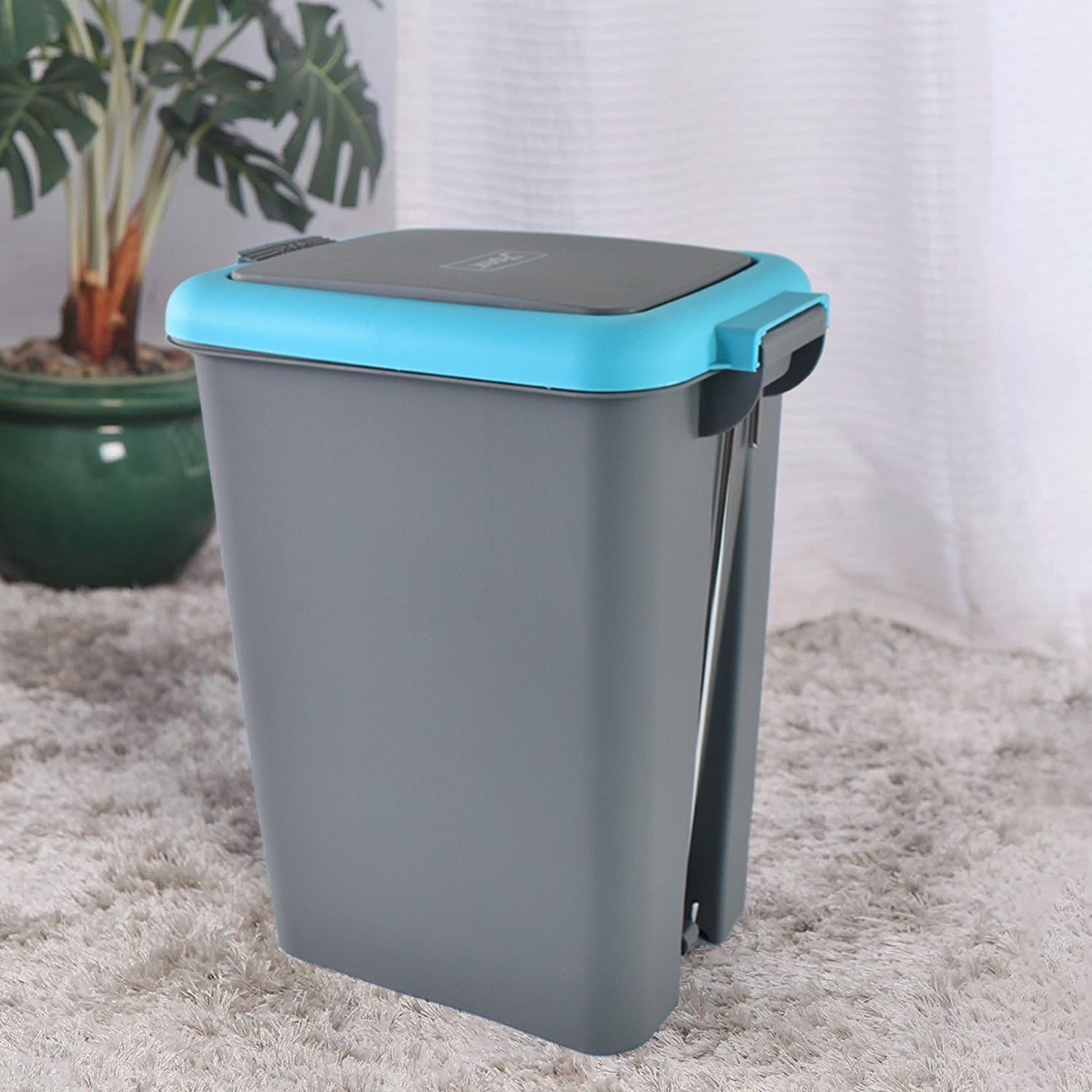 Apex Plastic Push N Pedal Dust Bin | Hands-Free Operation, Compact Design 6.5 Liters (1 Pc / Mix Color) Apex Plastic Push N Pedal Dust Bin | Hands-Free Operation, Compact Design 6.5 Liters (1 Pc / Mix Color)